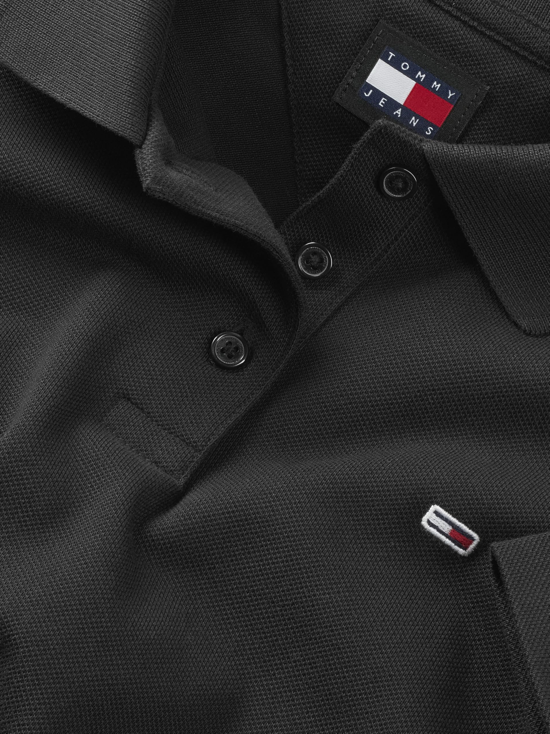 Tommy Jeans Damen Poloshirt Kurzarm Slim Essential Stretch