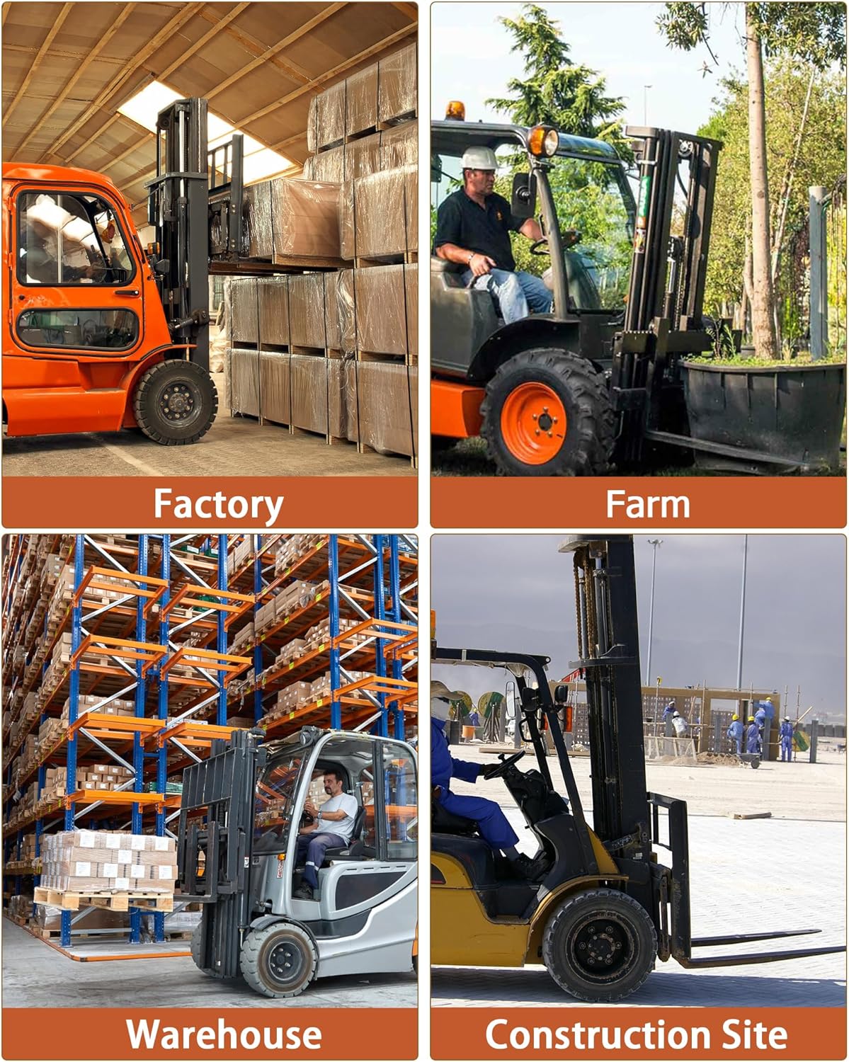 Pallet Fork Extension, [4.5" Width 84" Length] [4600 LBS Max] Heavy Duty Steel Pallet Extensions for Forklift Truck- Orange