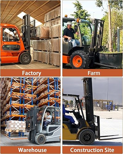 Miniatura 5 de Extensión de horquilla de palet, 4.5 pulgadas de ancho y 72 pulgadas de largo 4600 libras máximo extensiones de plataforma de acero resistente para