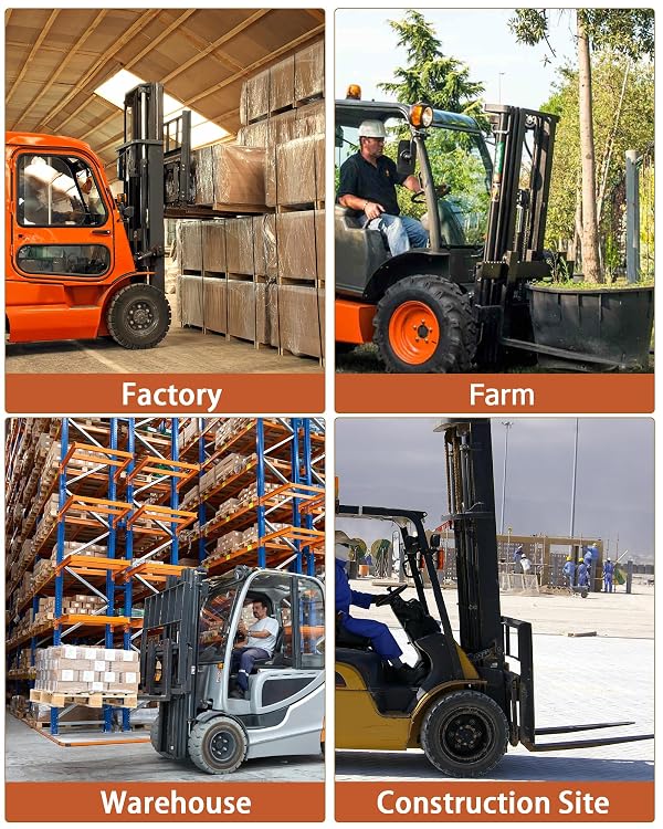 84 Inch Forklift Extensions, 4.5Inch Width Pallet Fork Extensions, 1 Pair Pallet Fork Extension, Heavy Duty Steel Fork Extender Reach by PeacefulHues - Used condition - Image 5