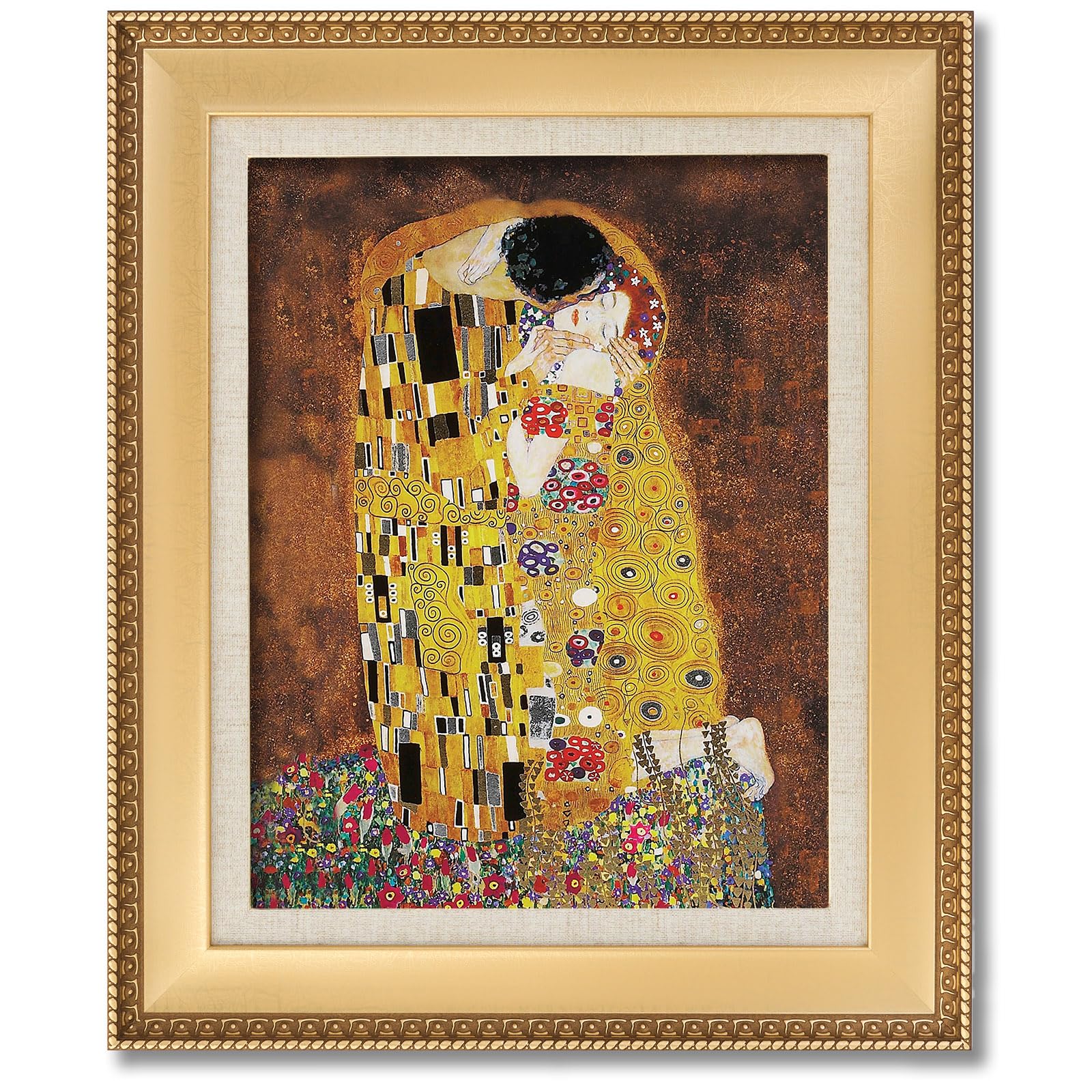 Amazon.co.jp: AC HAN018 クリムト 接吻 KISS F6 額入り複製画 絵画  