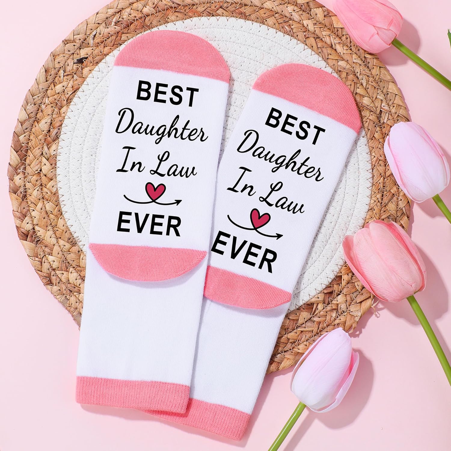 Saineron Daughter in Law Gifts from Mother in Law Future Daughter-in-Law Birthday Gifts Thoughtful Wedding Day, Anniversary, Happy Birthday Gift Includes Canvas Tote Bag, 16oz Glass Cup