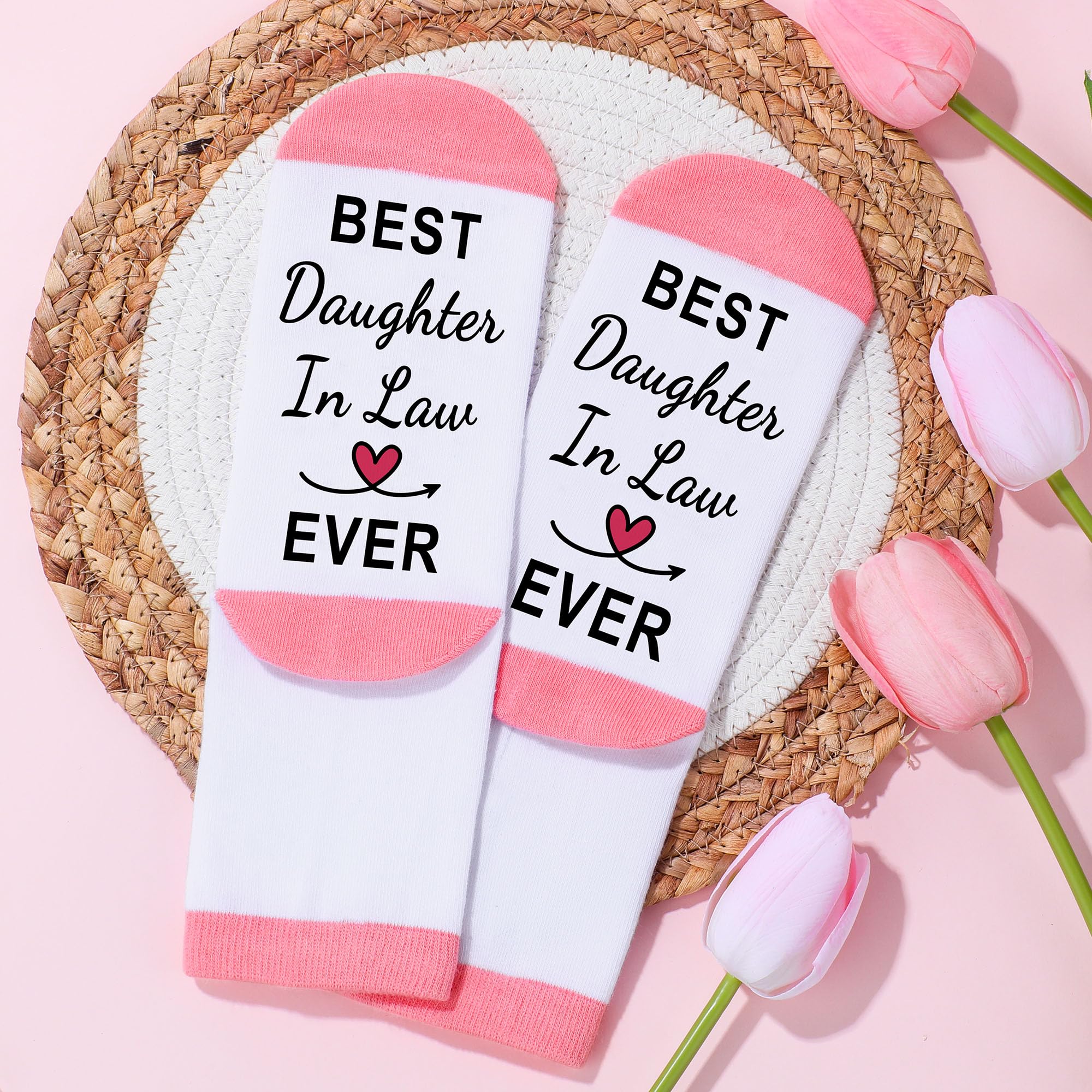 Saineron Daughter in Law Gifts from Mother in Law Future Daughter-in-Law Birthday Gifts Thoughtful Wedding Day, Anniversary, Happy Birthday Gift Includes Canvas Tote Bag, 16oz Glass Cup