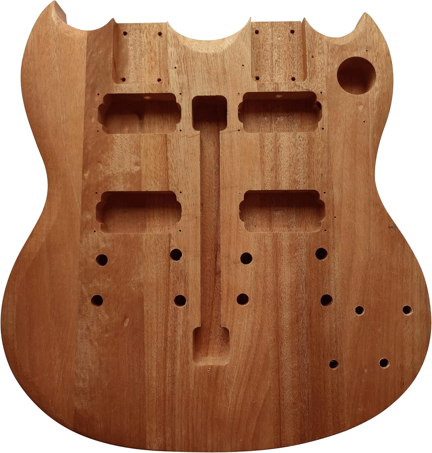 Buy DIY Double Neck Electric Guitar Kit with Mahogany Body SetNeck