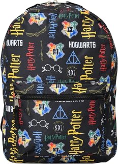 16" Laptop Backpack Bag Hogwarts Crest All Over Print Cargo