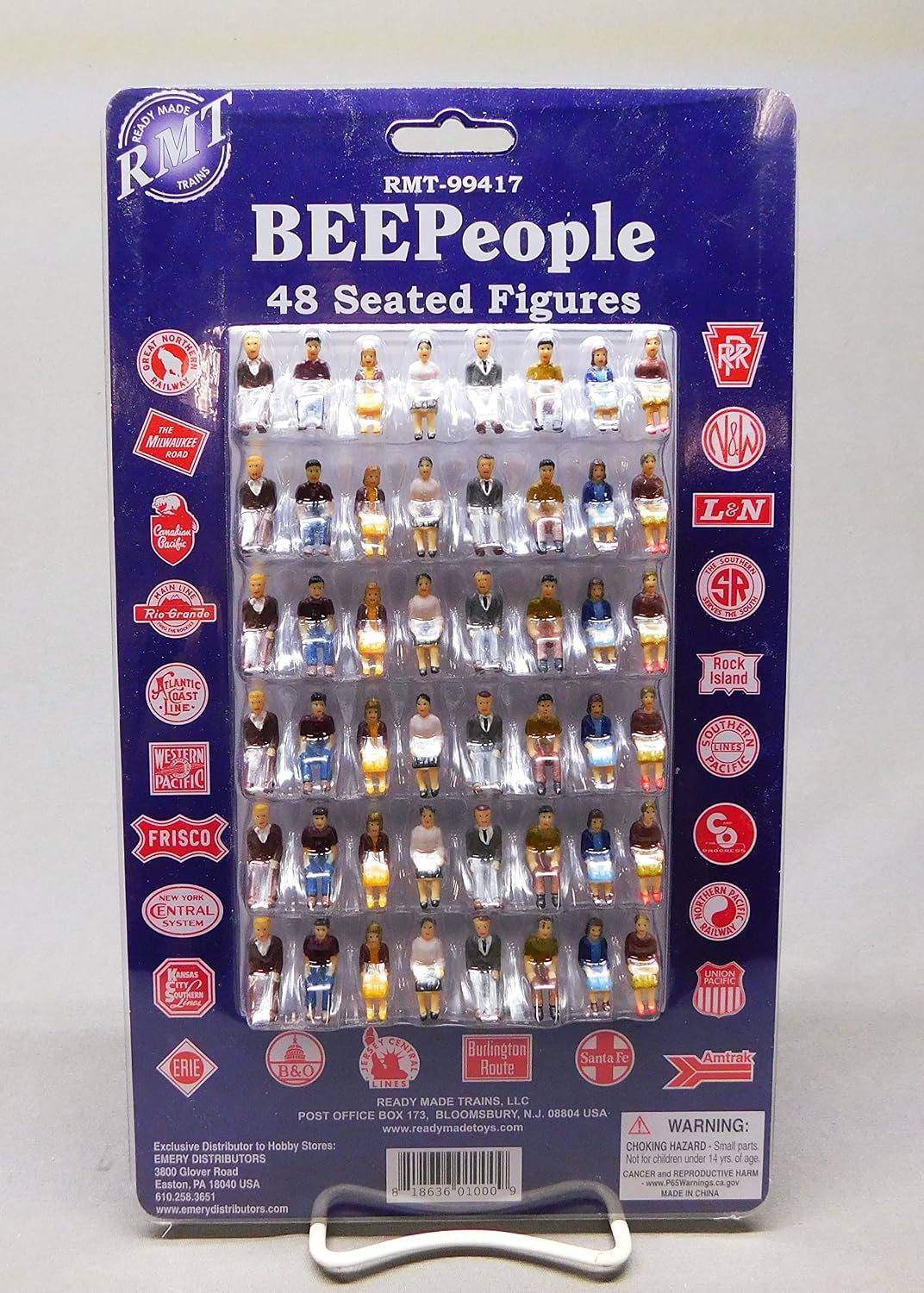 RMT BEEPEOPLE Painted Seated People Figures - 48 Pack O Gauge