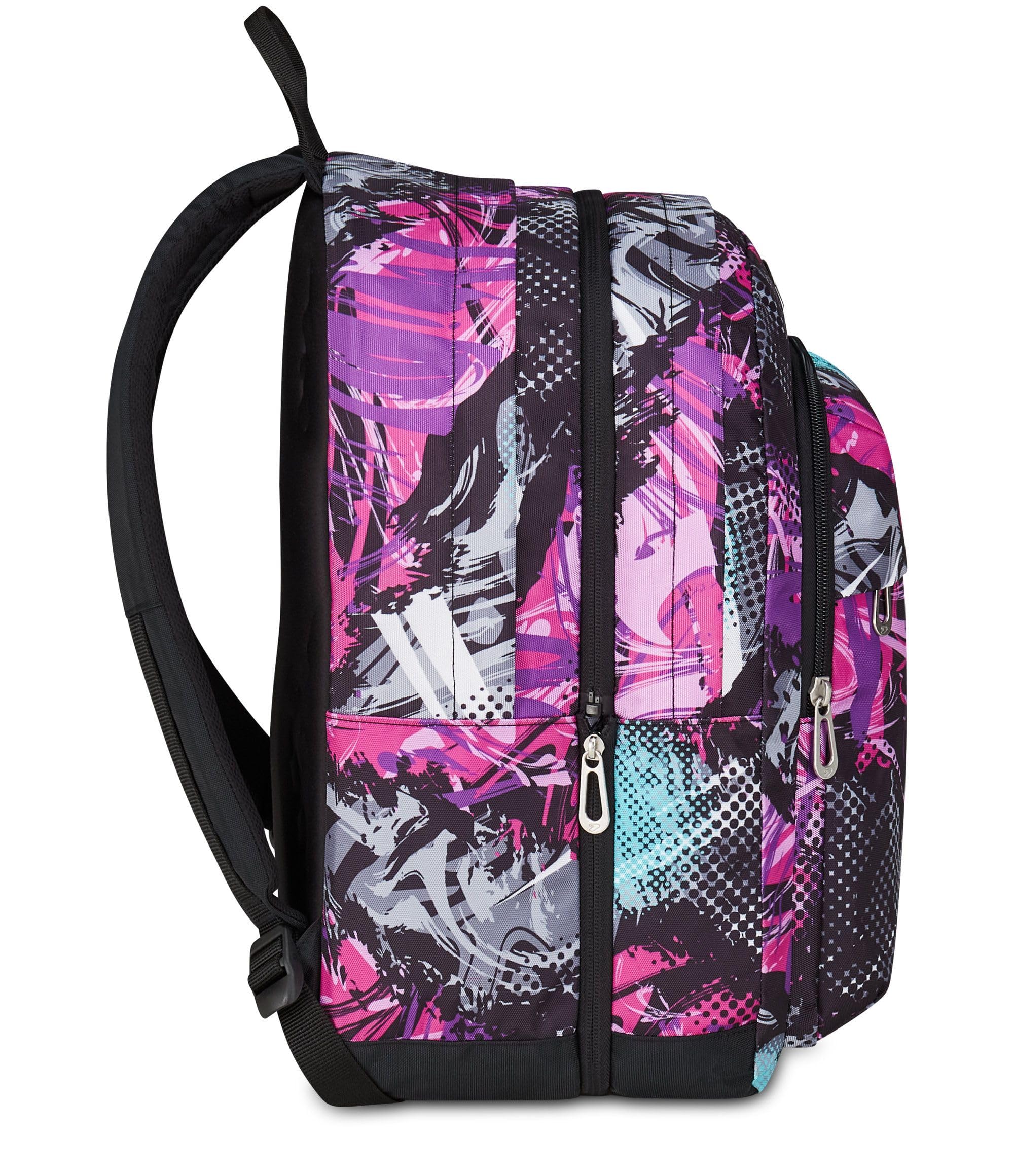 Seven Zaino Scuola Pro XXL Reversibile Detach, Viola, Zaino Doppio Scomparto, Tasca Porta PC e Tasca Porta Borraccia, Scuola Media e Superiore, Ragazza