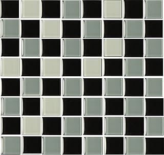 LPS Pack of 10 Black and grey Mosaic tile tra...,