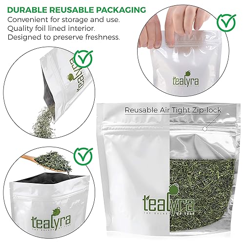 Miniatura 2 de Tealyra - Hibi Uji Gyokuro - Té verde japonés de lujo de hojas sueltas - Umami rico - Alto antioxidante - Té premium - Cafeína media - 7.90 oz (8