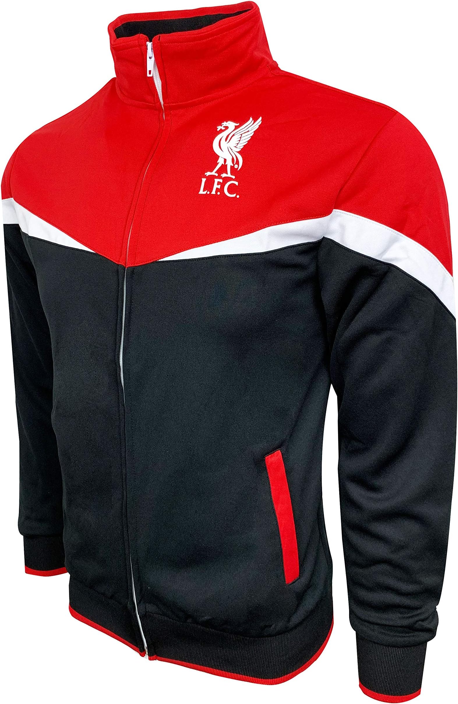 Men's Liverpool Jacket With Zipper pockets, Licensed Official Liverpool Track Jacket Adult Sizes