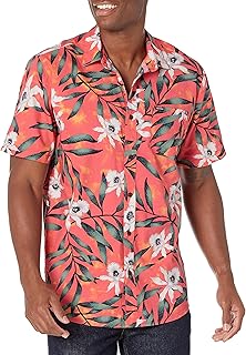 Volcom Men's Tropical Hideout Short Sleeve Button Down Hawaiian Shirt