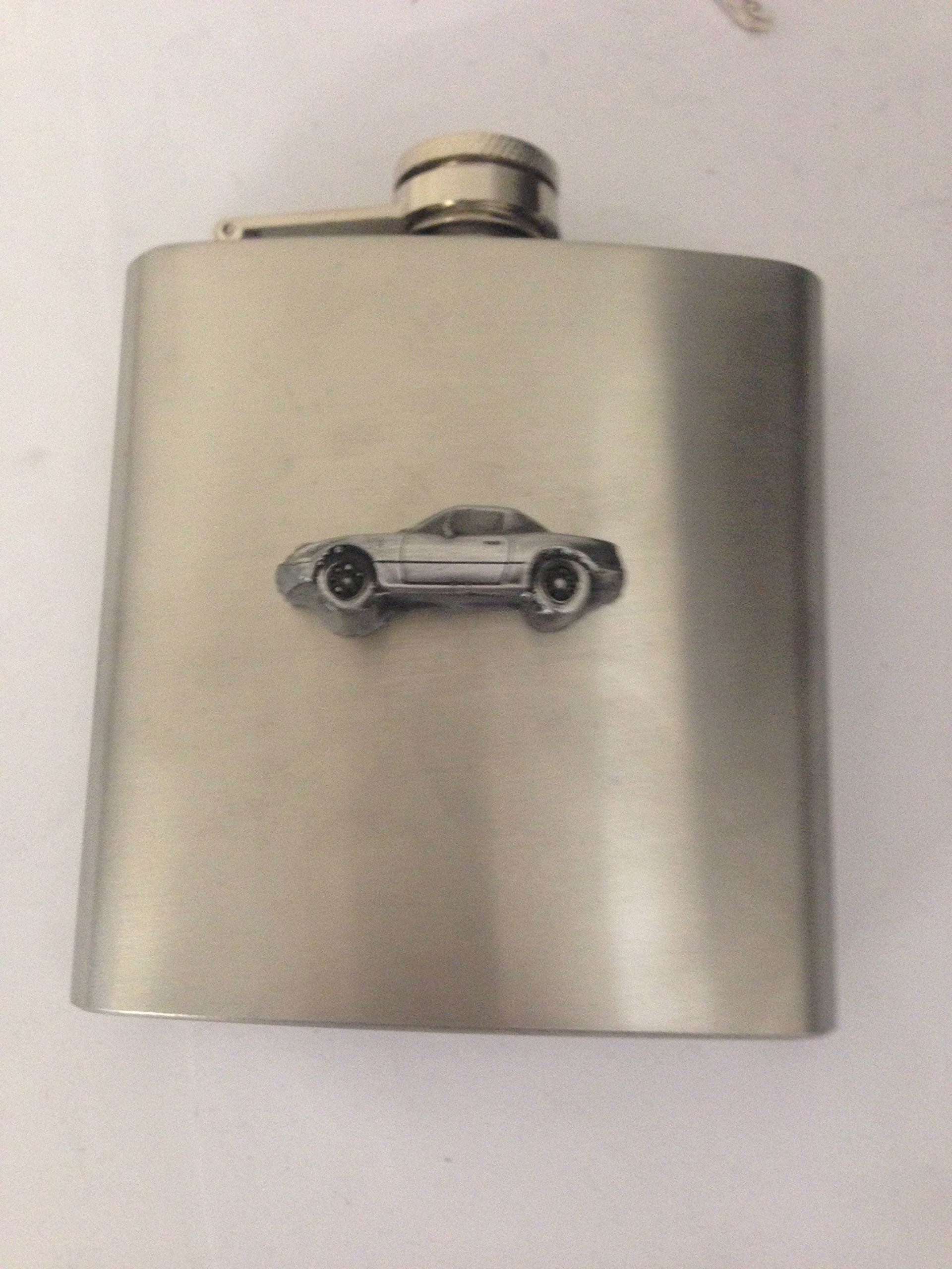 Idée cadeau MX5 flasque en acier inoxydable avec motif voiture effet étain