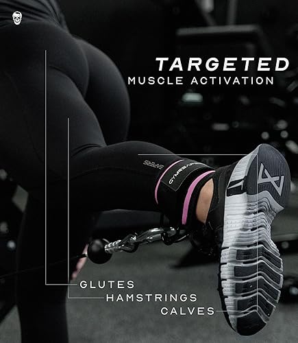 Miniatura 3 de Gymreapers - Correas de tobillo para Kickbacks en máquinas de cable, entrenamientos de glúteos, ejercicios de la parte inferior del cuerpo - Correas