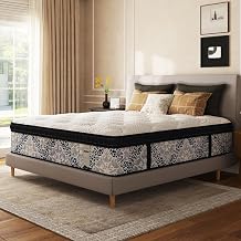 12 Inch Queen Mattress, Queen Size Mattress in a Box, Cooling Gel Memory Foam for Pressure Relief, Pocket Spring with Edge Support, Hybrid Mattress with Plush Top, CertiPUR-US Certified