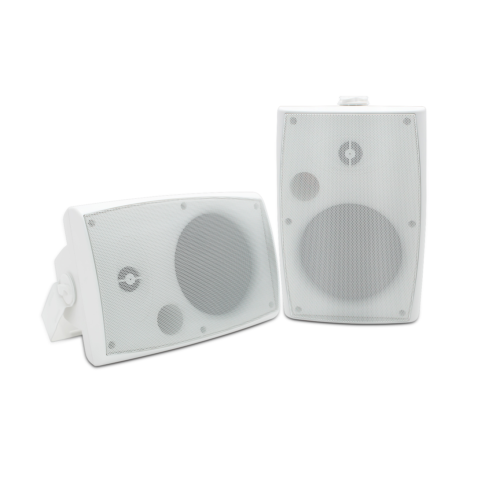 2 Enceintes Bluetooth Extérieur 6.5" 400W IP66 - Haut-parleur Étanche Pour Terrasse, Piscine - Blanc
