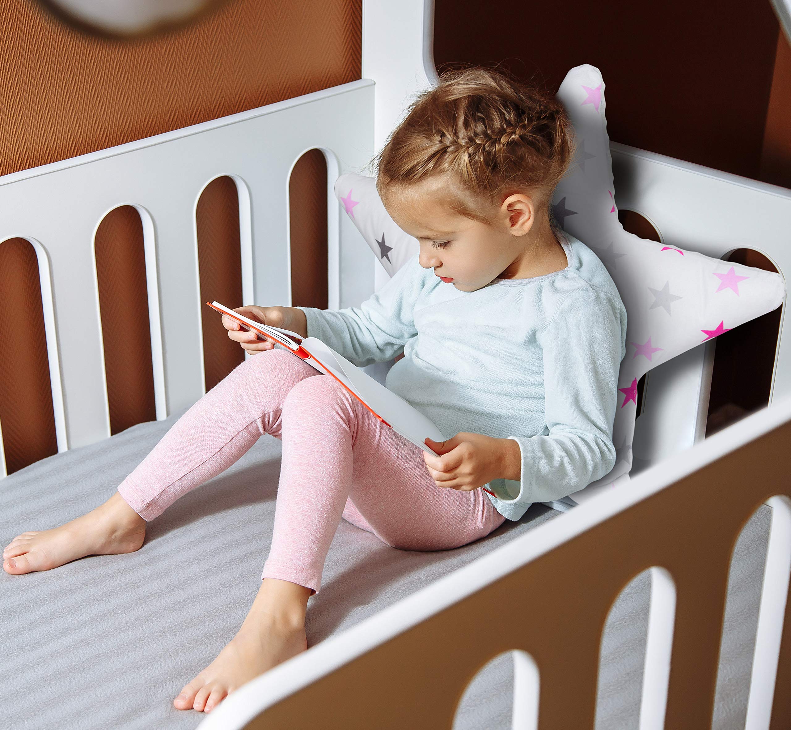 Hailmkont Cuscino a forma di stella, morbido cuscino decorativo per bambini, a forma di stella, morbido cuscino decorativo per camera da letto (30 cm