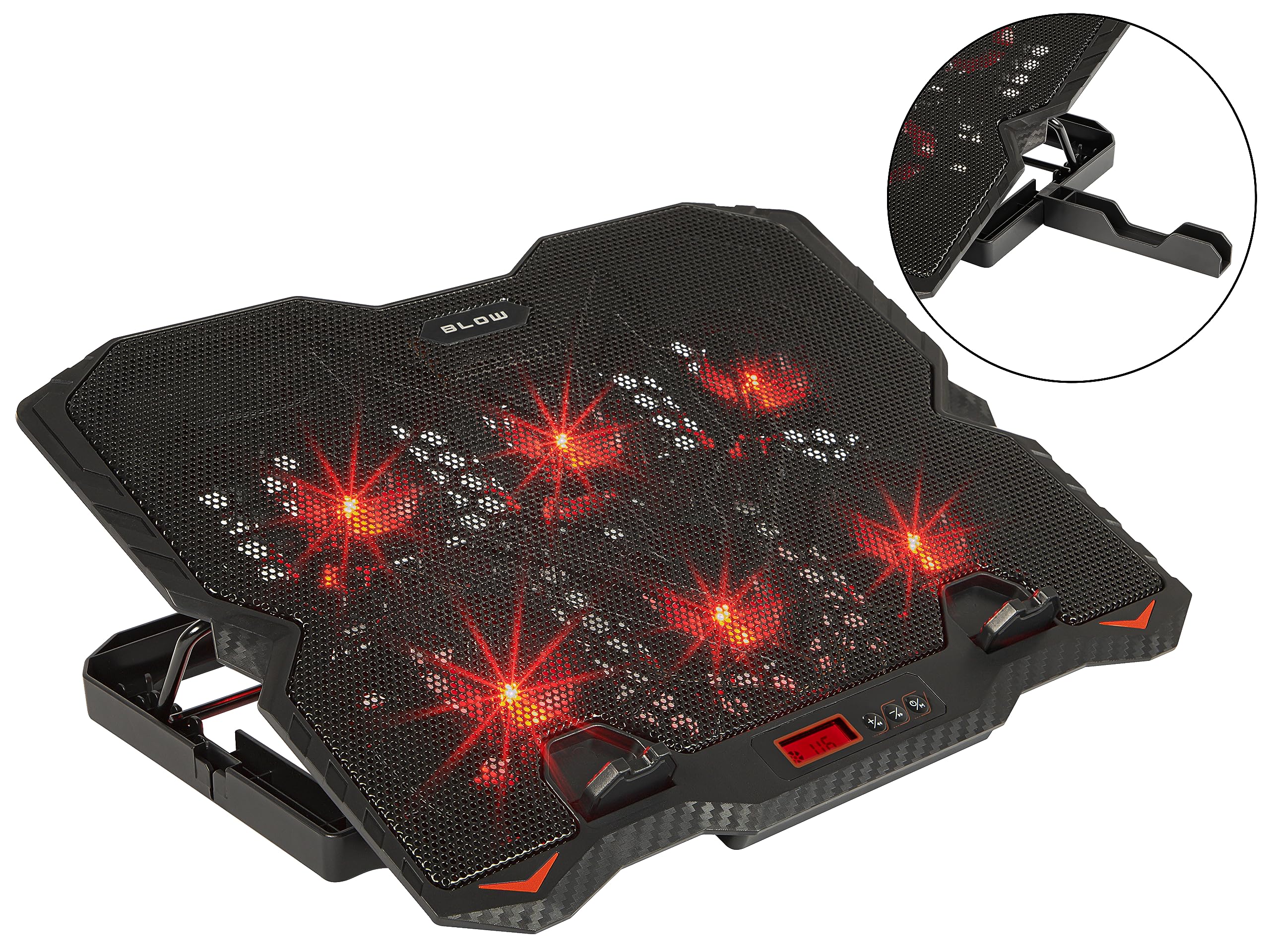 BLOW PODSTAWKA PODKŁADKA CHŁODZĄCA LAPTOP LED HUB USB