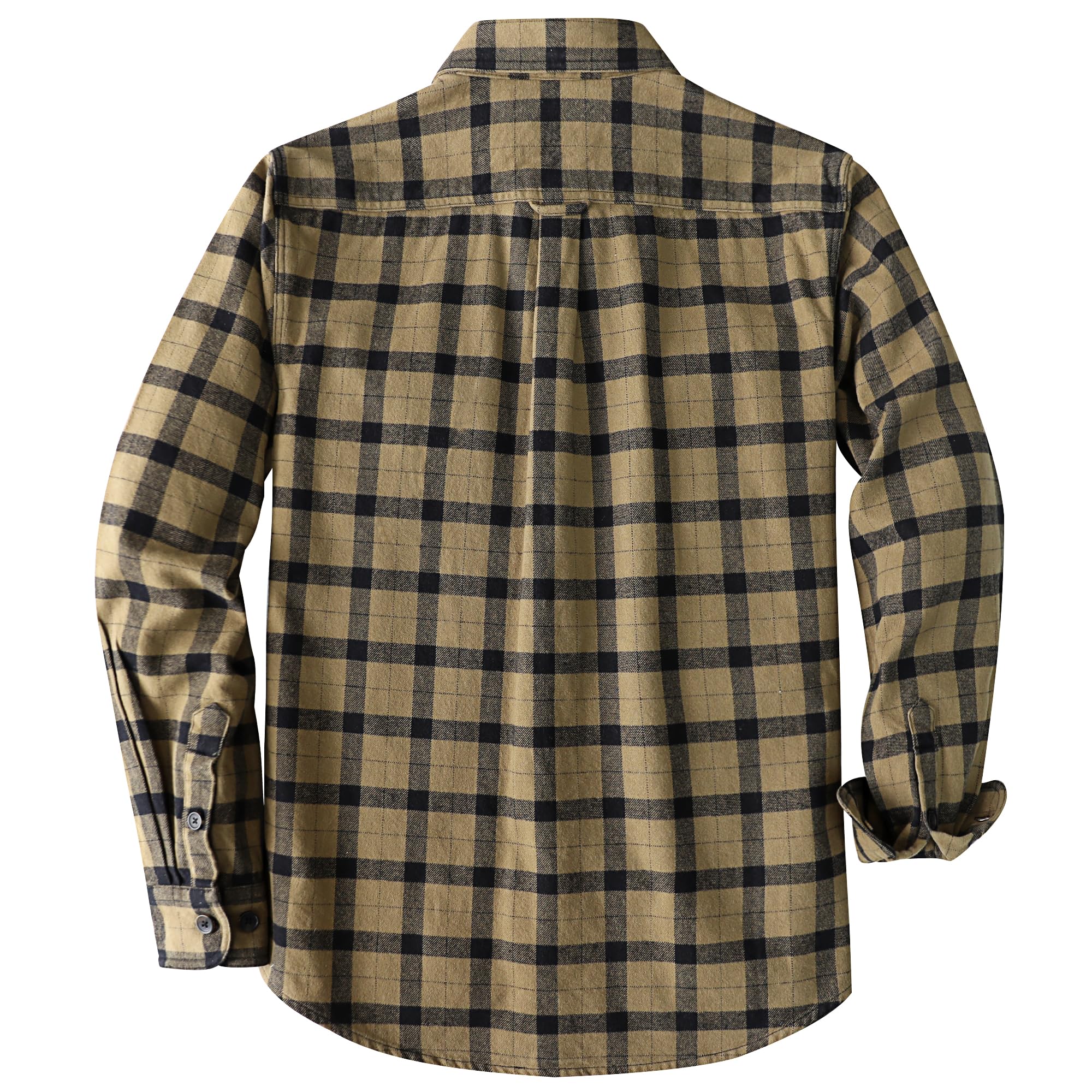 Dubinik®8.6 oz Lourd Chemise Flanelle Homme Manches Longues Polaire Chemise