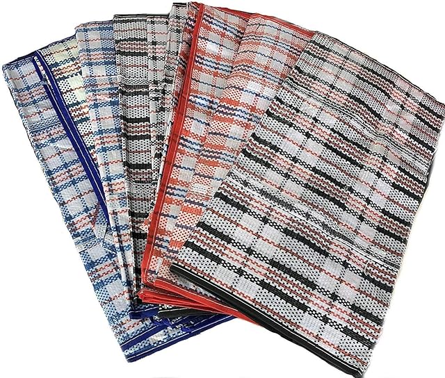 REUSABLE LAUNDRY STORAGE BAG SHOPPING ZIPPED STRONG JUMBO LARGE TRAVEL BAG (5, 80 x 60 x 30 CM)
