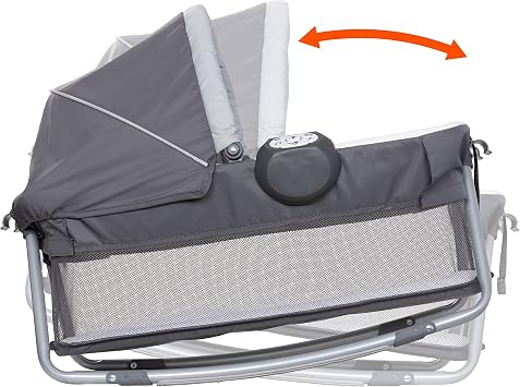 Baby Trend Lil' Snooze Deluxe III Nursery Center Playard Twin, Cozy Grey