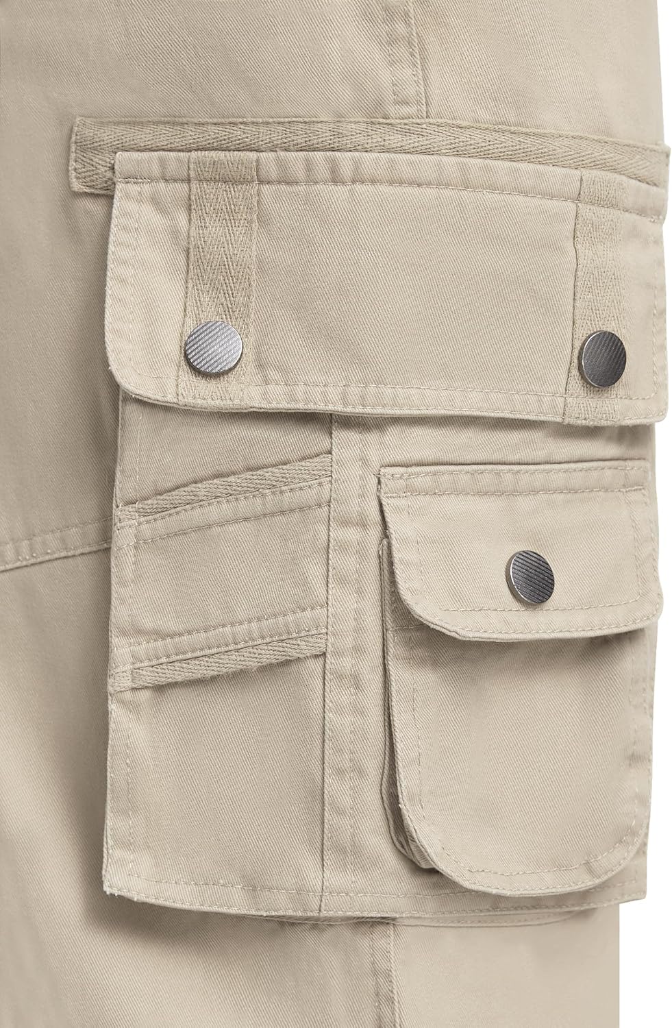 Men's Cargo Pants with 8 Pockets Ripstop Cotton Cargo Pants for Men Hiking Camping Fishing Running - Image 5