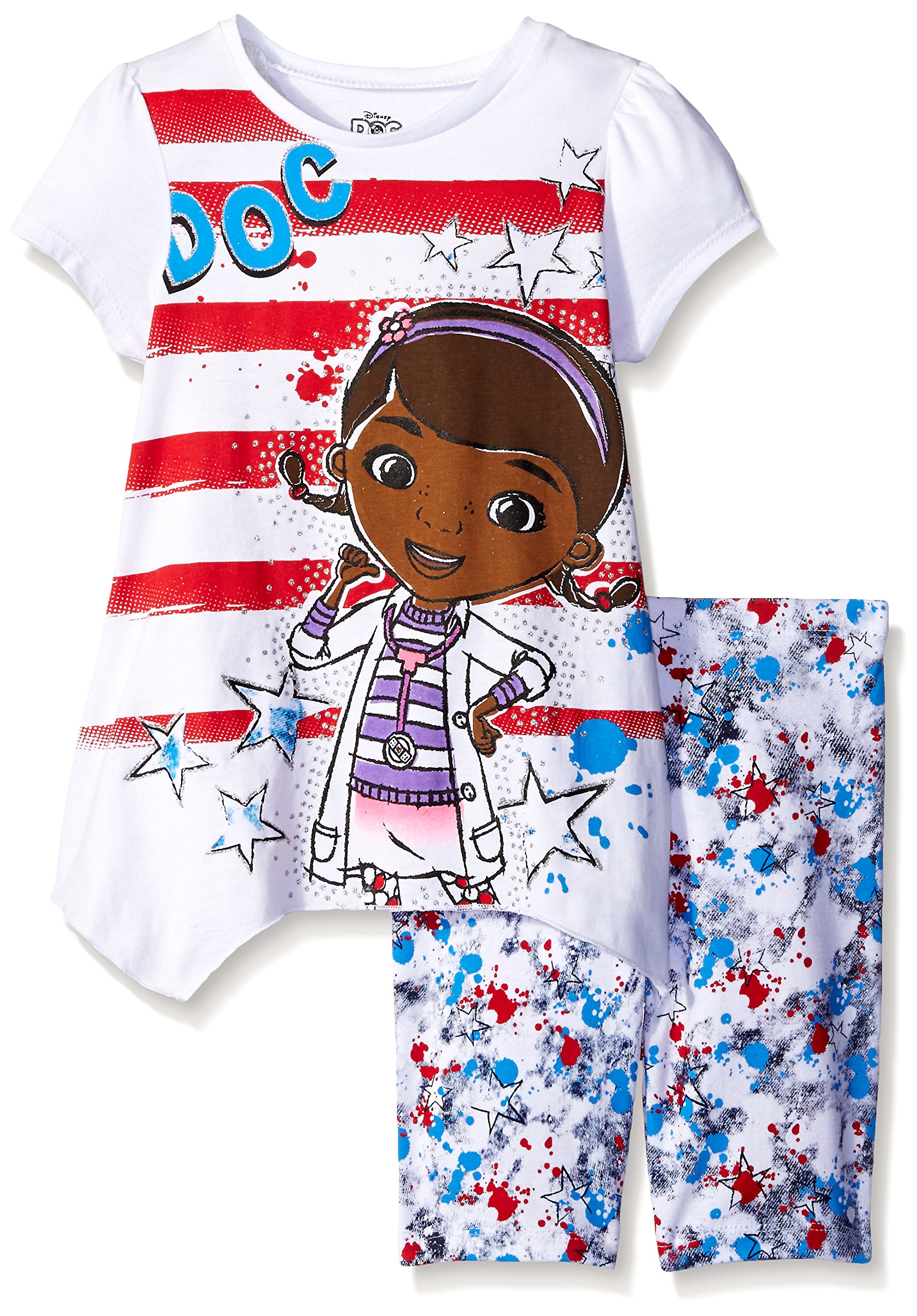 Disney Little Girls' Doc Mcstuffins Bike Short Set