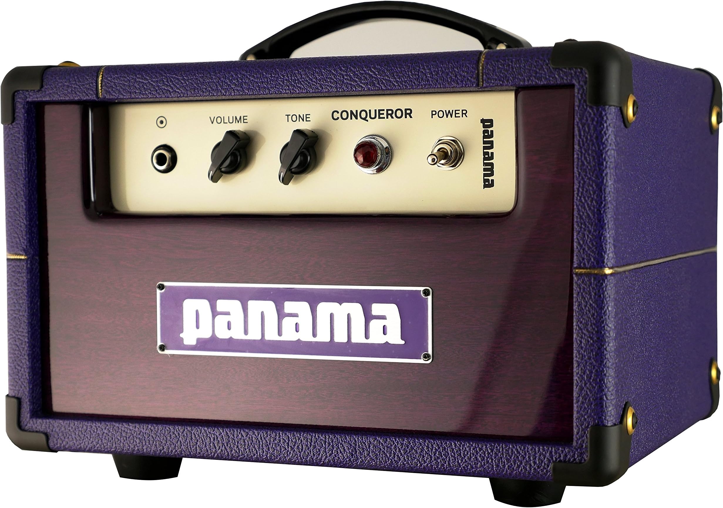 Panama Guitars Conqueror 5W Tube Guitar Amplifier Head (Purpleheart - Plum) with built-in Attenuator.