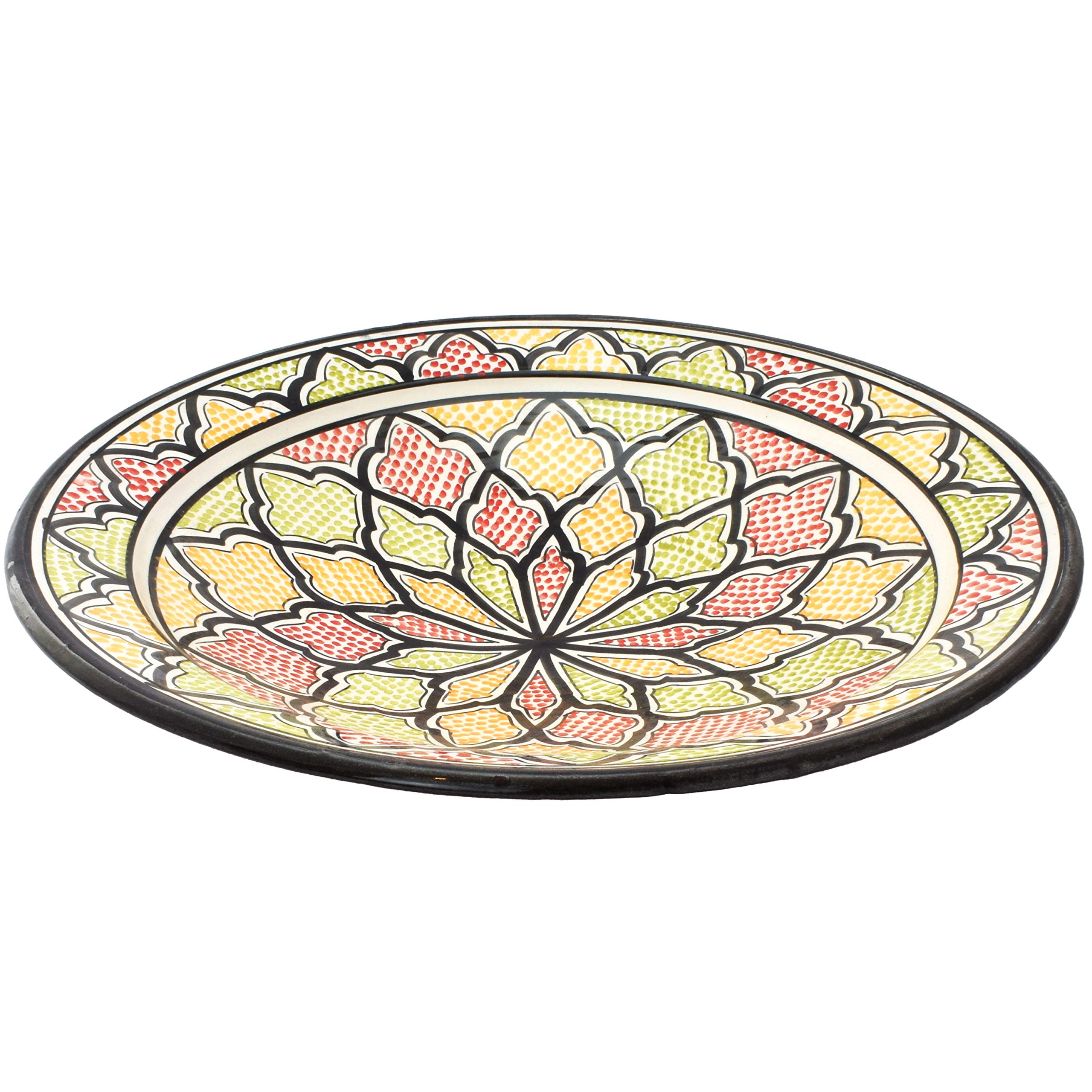 Marrakesch Piatto in Ceramica Orientale Abanob