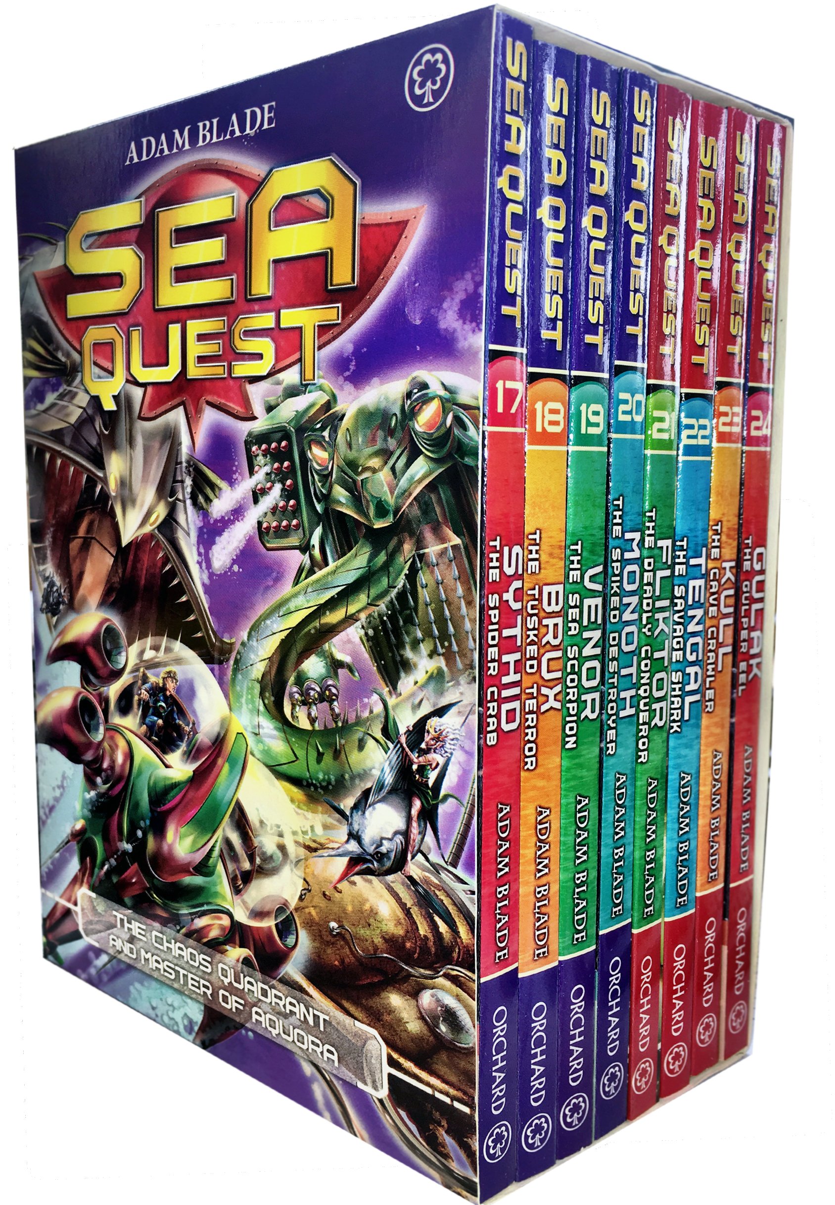 Sea Quest Series 5 and 6 Collection Adam Blade 8 Books Box Set (Book 17-24)