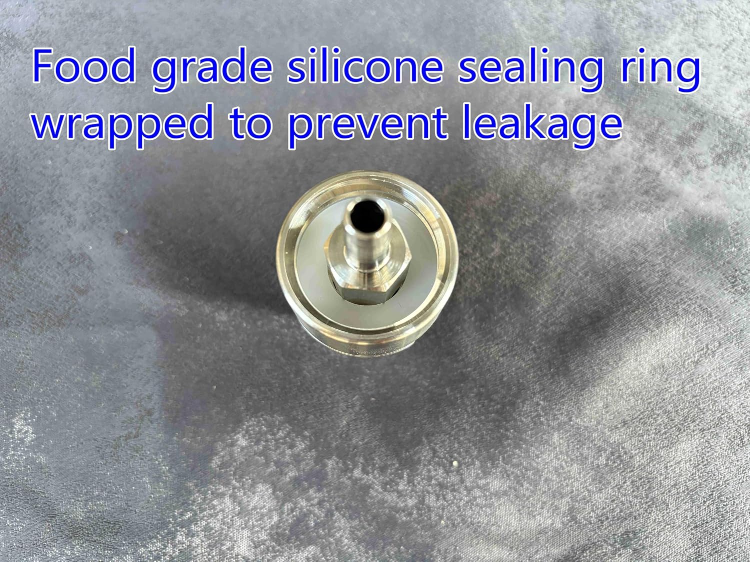 304 Stainless Carbonation Cap Forced Soda Water Carbonation PET Bottle Carbonation Cap FermZilla Cap 5/16 Barb CO2 Coupling to Carbonate Soda Fruit Juice Beer Line Cleaning