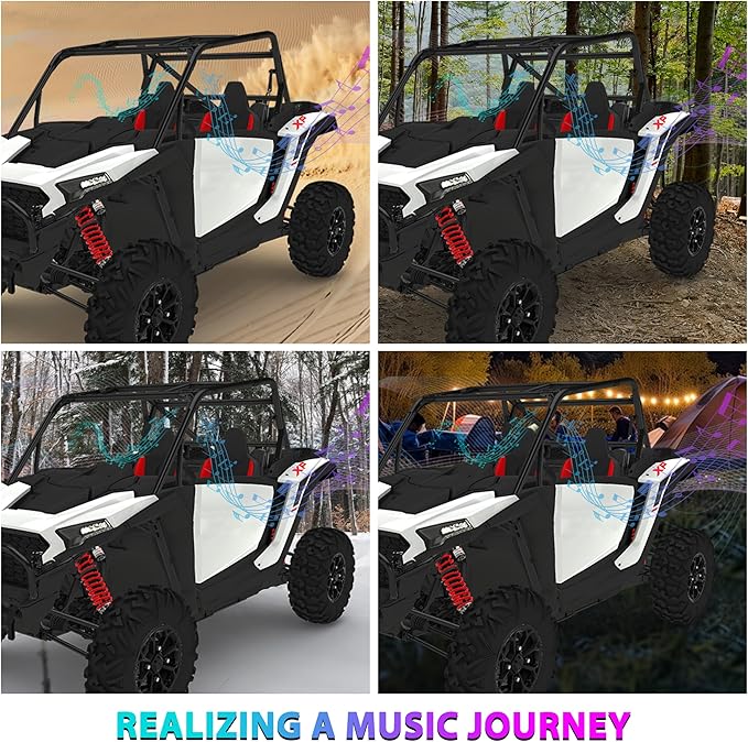 Bocinas Traseras UTV para Polaris RZR XP 1000 2024-2025 Soportes 6.5" (2 Piezas) miniatura 5