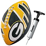 Franklin Sports NFL Green Bay Packers Football - Youth Football - Mini 8.5 Rubber Ball - Perfect for Kids - Team Logos and Colors