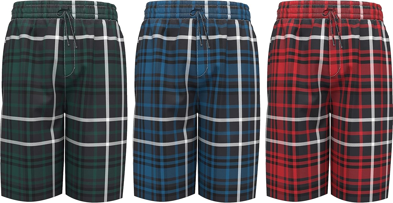 Andrew Scott Men's Lounge Pajama Shorts | Cotton Blend Soft & Light PJ Bottom | Drawstring & Pockets | Multi Packs-Colors - Image 2