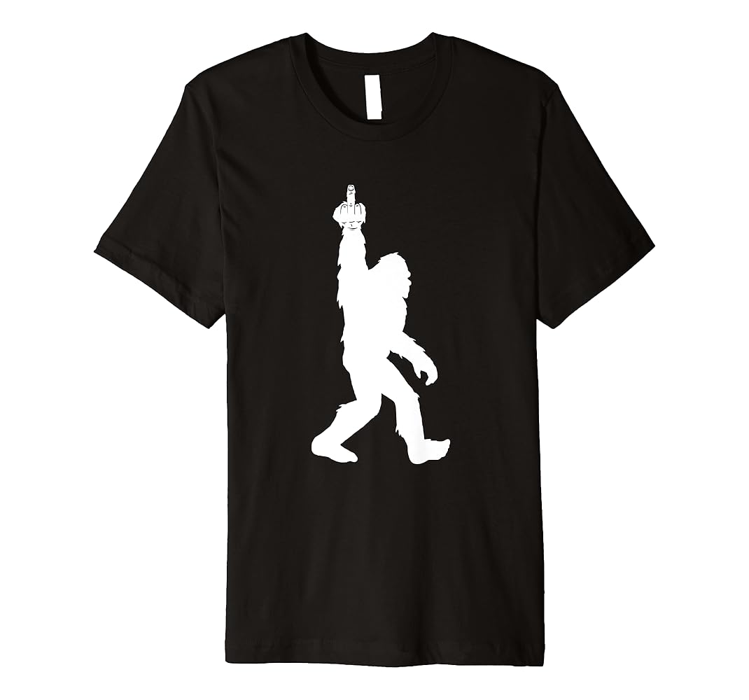 bigfoot middle finger shirt