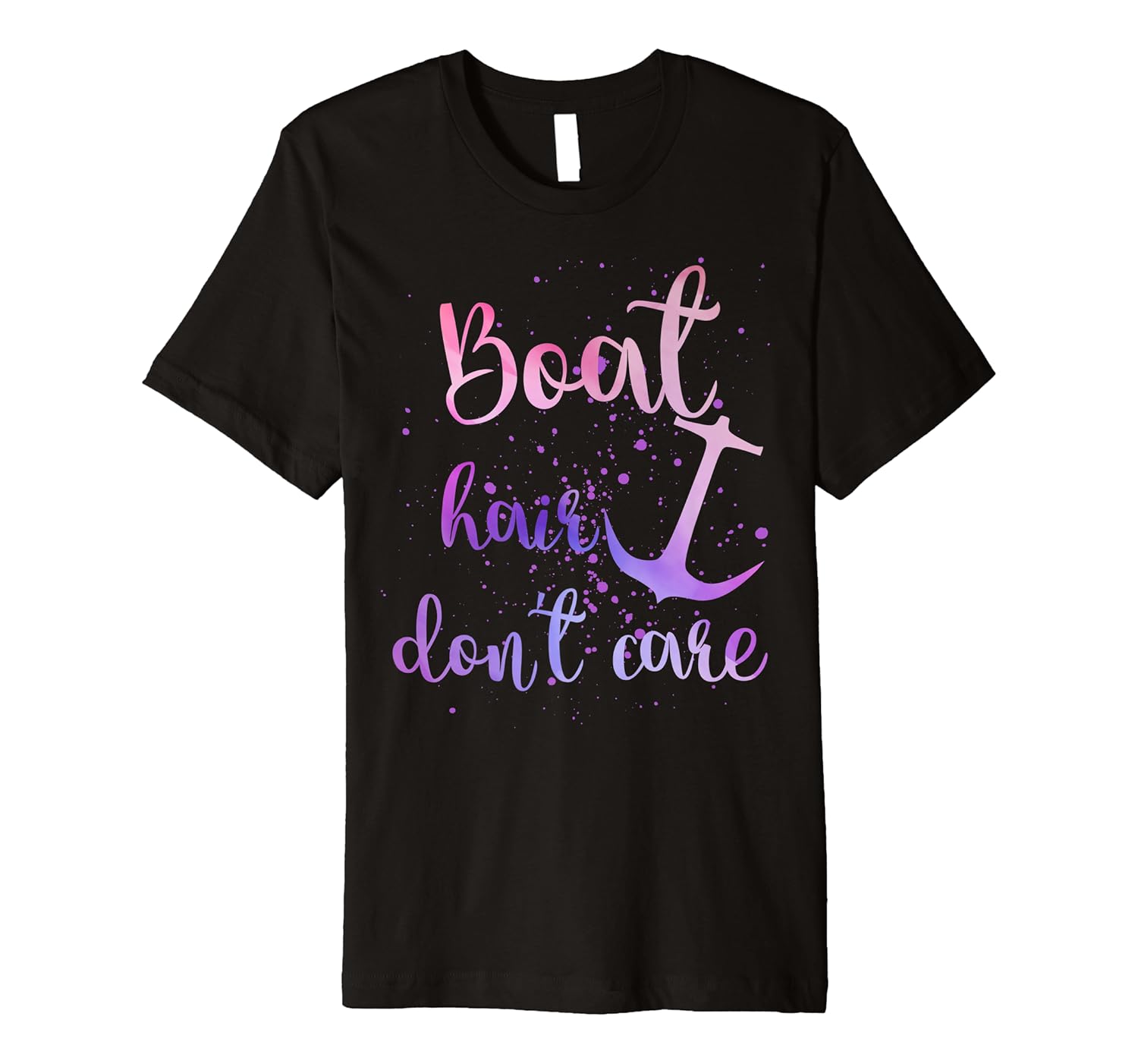 Boat Hair Don't Care Watercolor T Shirt