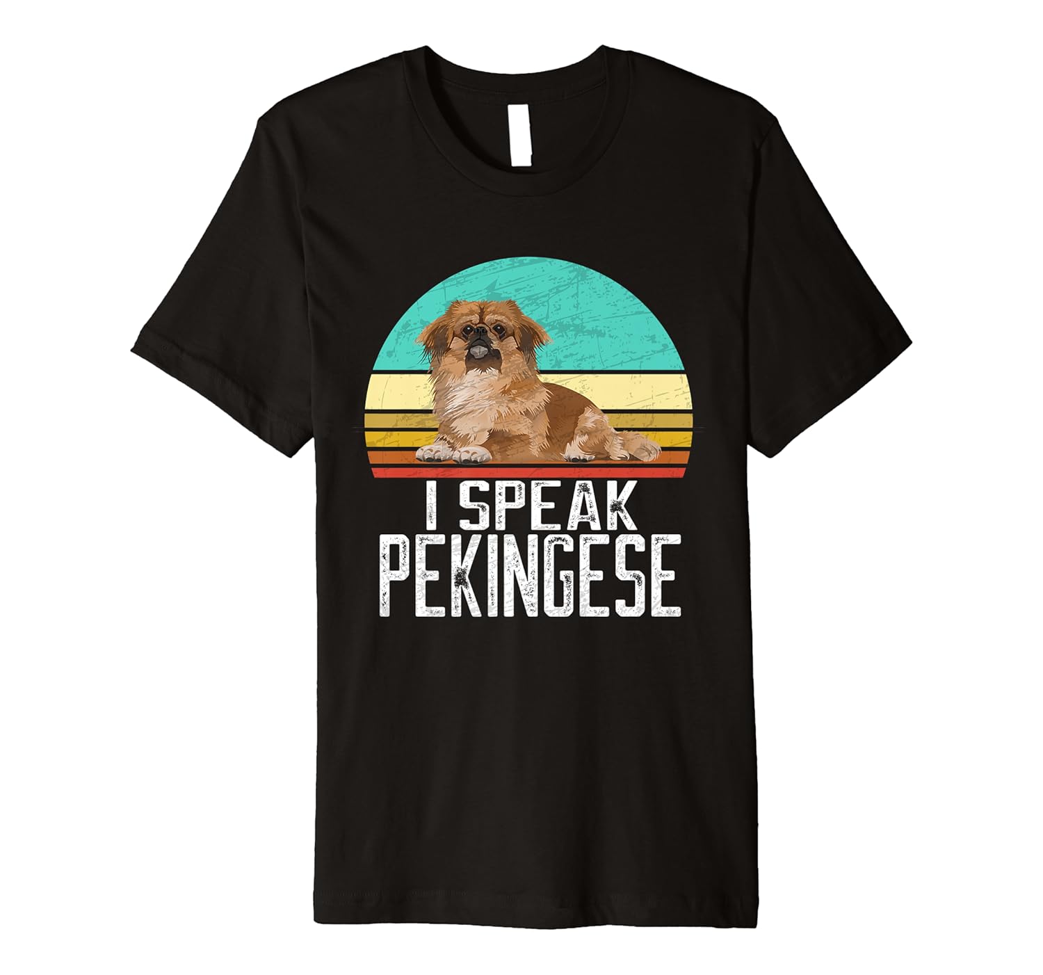 I Speak Pekingese - Retro Pekingese Dog Lover & Owner Premium T-Shirt