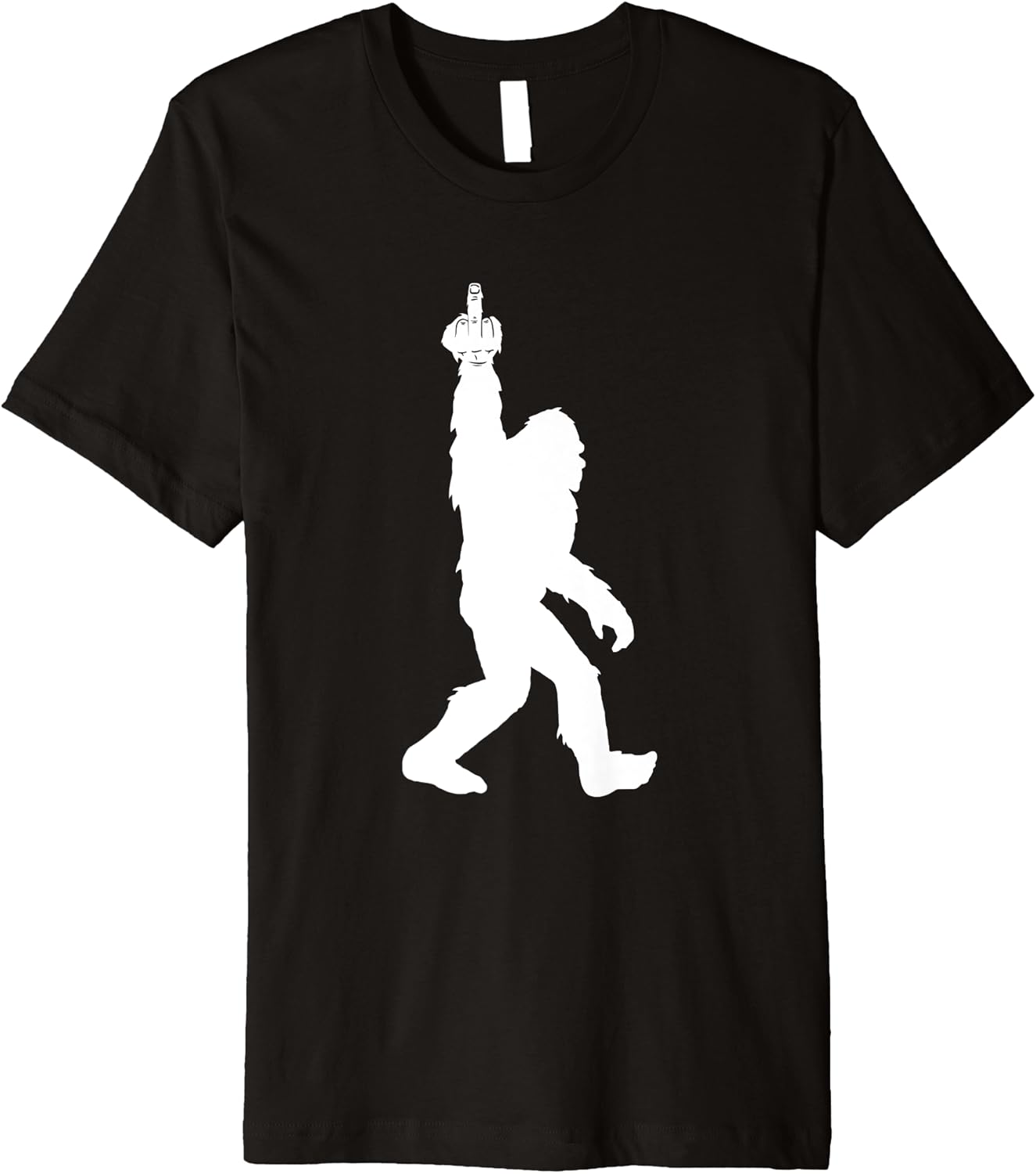 Bigfoot middle finger shirt Clearance