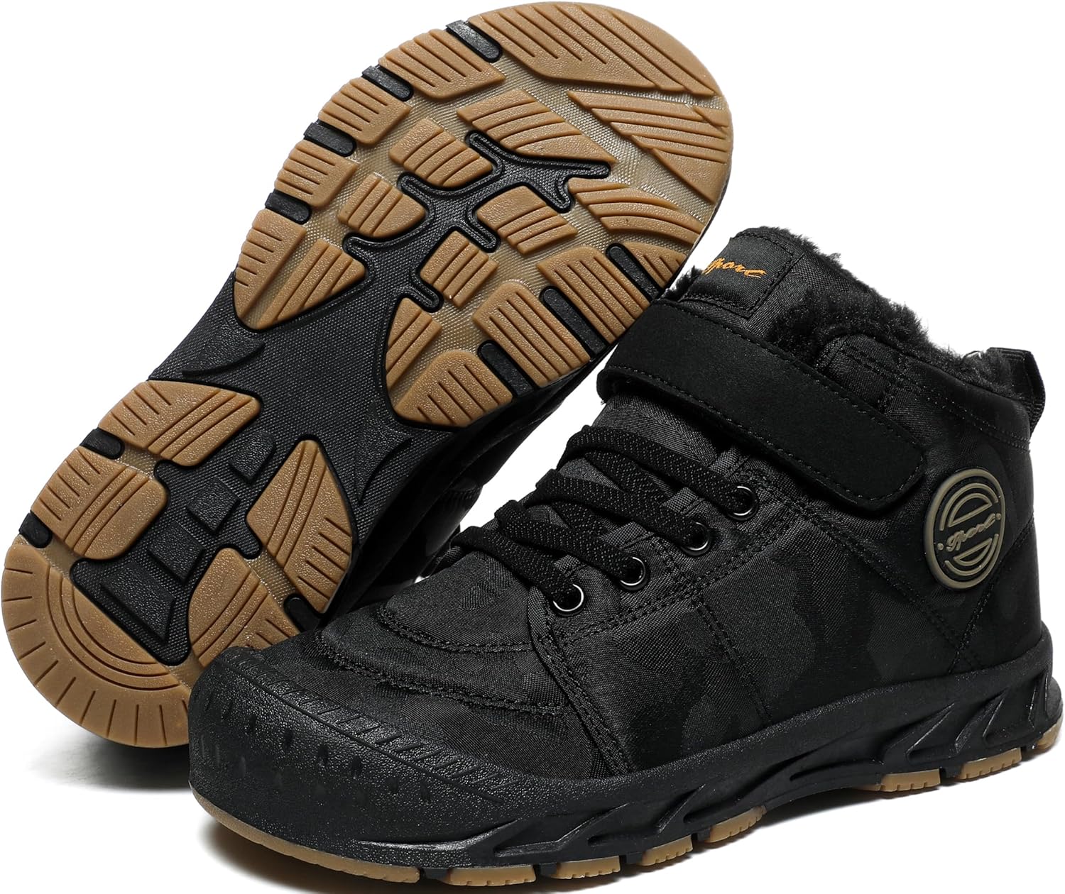 Boys Girls Snow Boots Winter Slip On Warm Fur Lined Shoes Lightweight Water-Resistant Cold Weather Boot (Little Kid/Big Kid) - Image 5