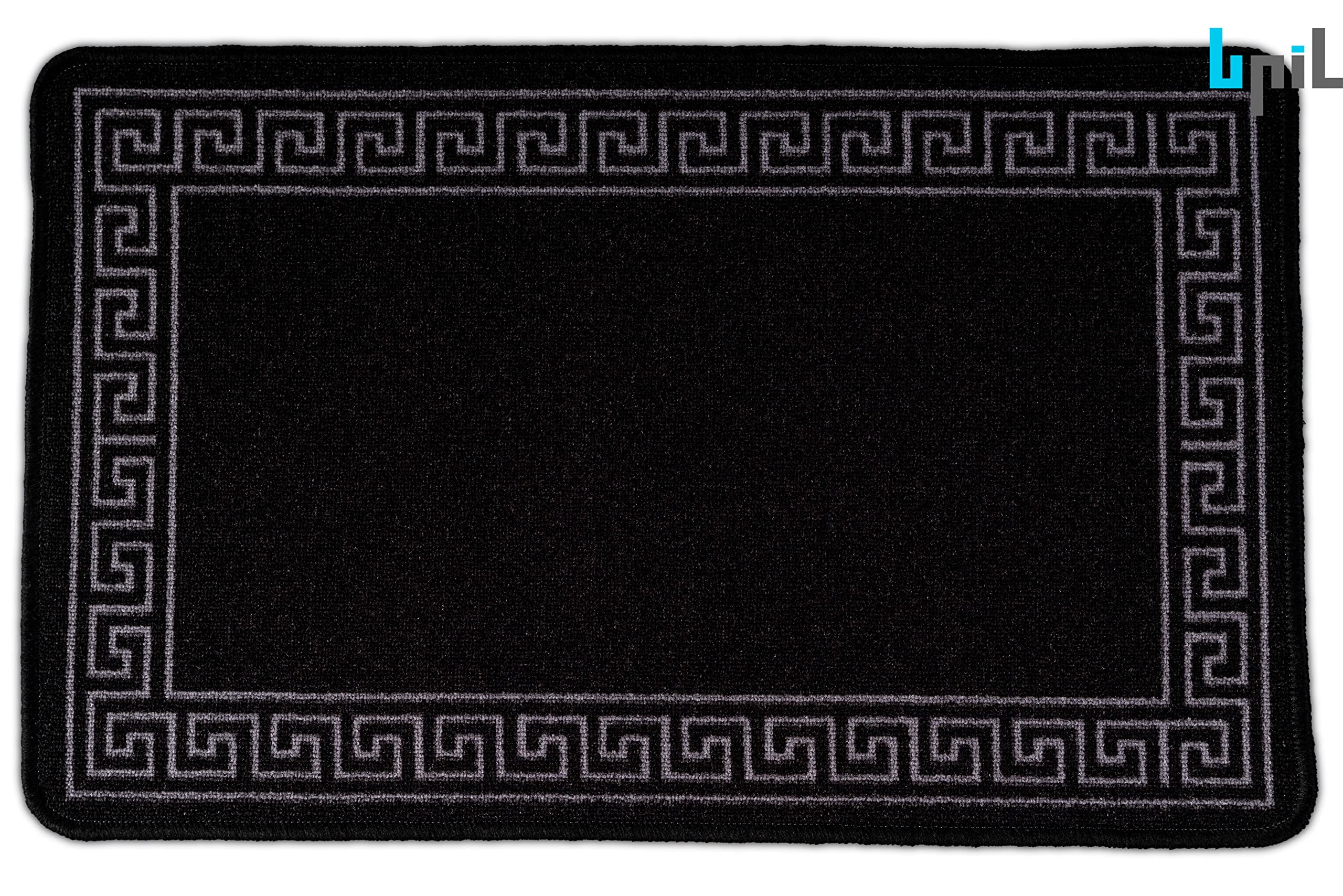 BPIL Non Slip Indoor Door Mats Small Large Door Mat Washable Rugs Kitchen Floor Mat (D.GREY_CREAM, 67X110)