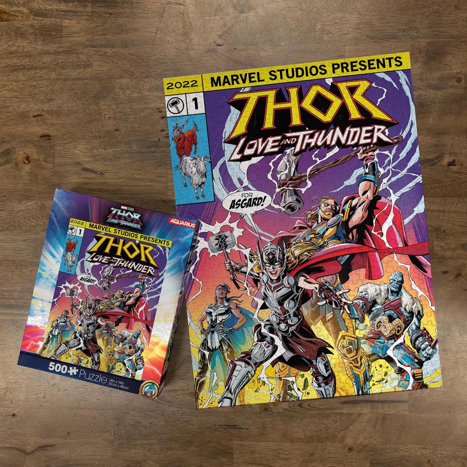 Aquarius Marvel Thor (500 Piece Jigsaw Puzzle) - Glare Free - Precision Fit - Officially Licensed Marvel Comics Merchandise & Collectibles - 14x19 Inches