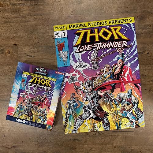 Miniatura 3 de AQUARIUS Marvel Thor (rompecabezas de 500 piezas), sin reflejos, ajuste de precisión, productos y coleccionables con licencia oficial de Marvel