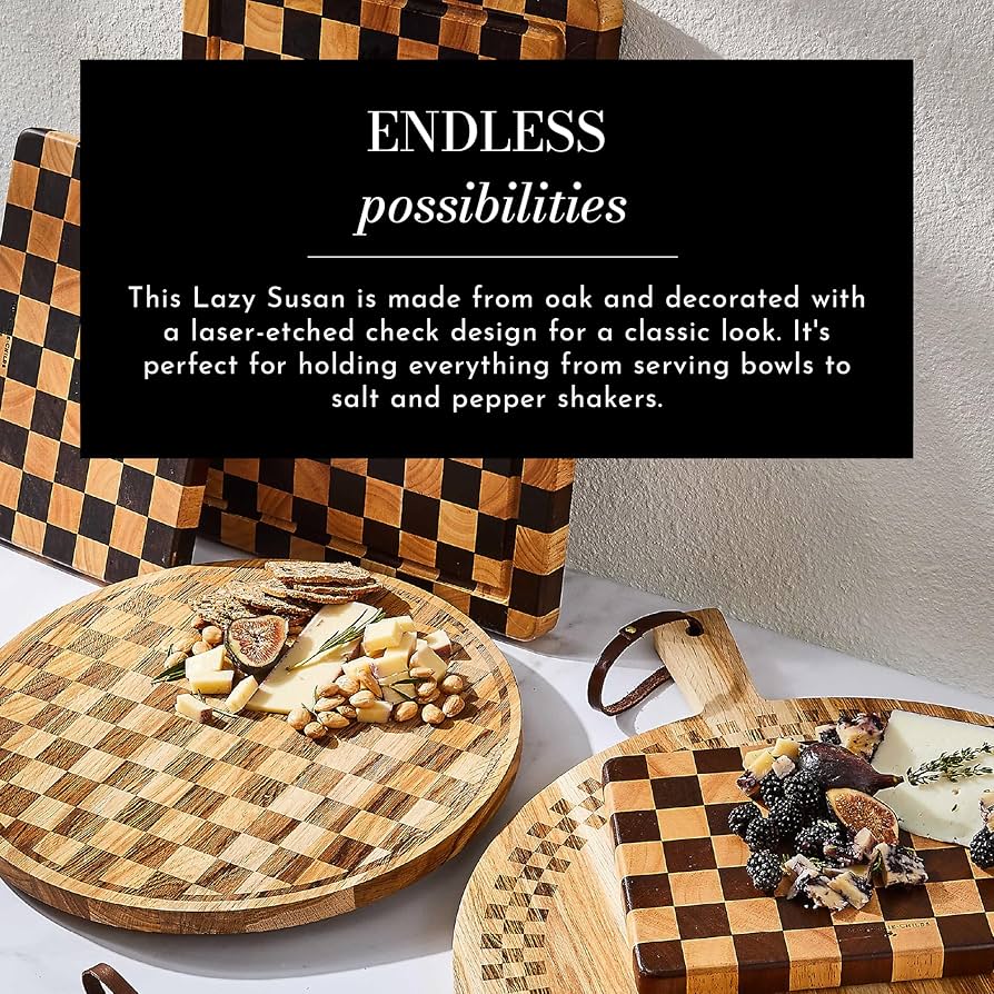 Amazon.com - MACKENZIE-CHILDS Check Lazy Susan, Cute Rotating