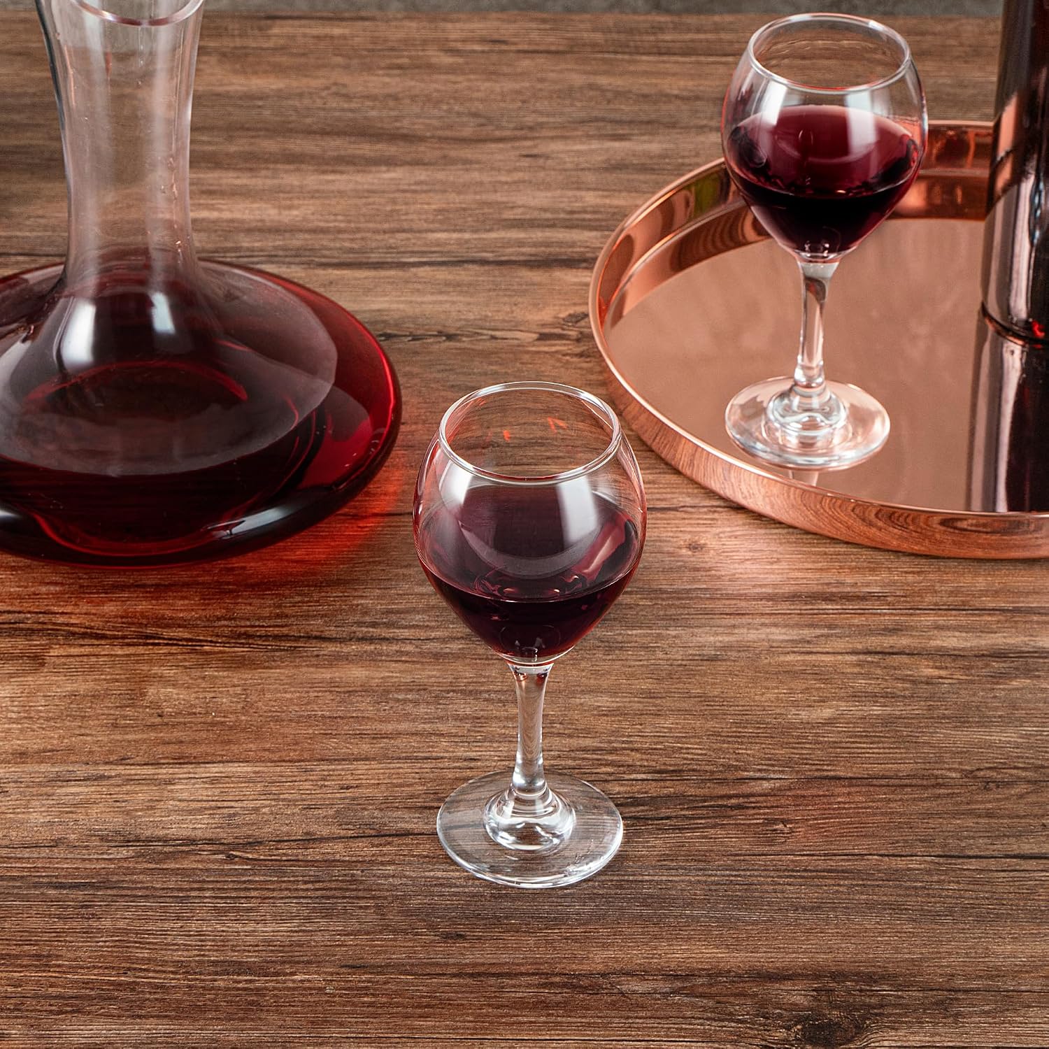 Restaurantware-Vetri 10.75 Ounce All Purpose Wine Glasses, 24 Dishwashable Red And White Wine Glasses - No Lead, Durable, Clear Glass Long Stemware, For Home Or Restaurant, Serve Merlot Or Bordeaux