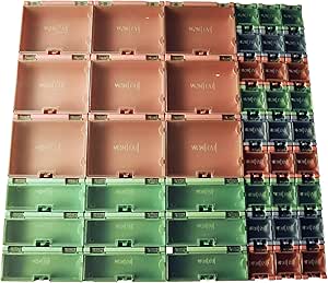 Wen-Tai SMD SMT Component Small-Part Hobby Storage Snap Box and Organizer (45 Boxes, 9 Large, 9 med, 27 Small)