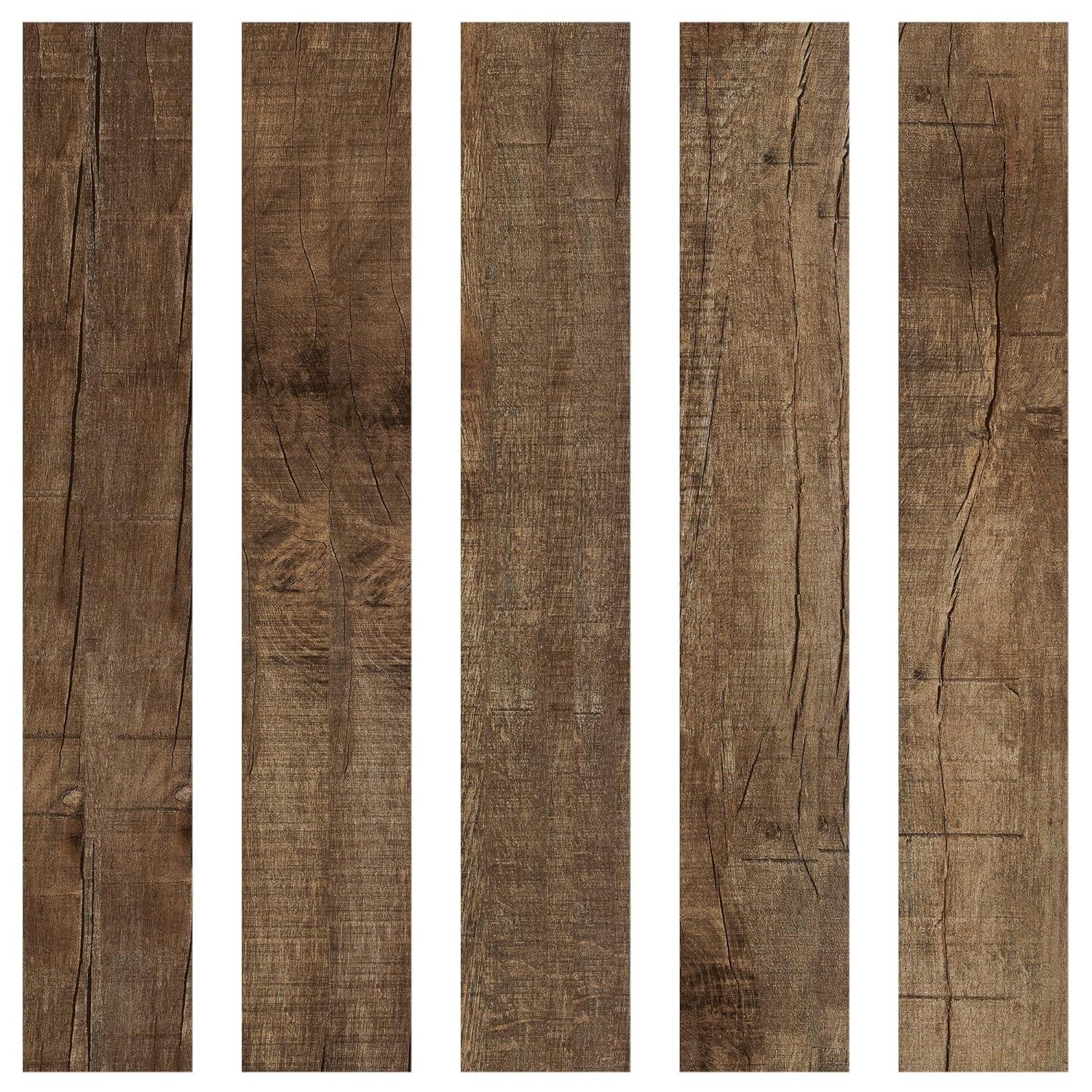 Peel and Stick Vinyl Flooring 36 Pack 54 Sq.Ft, Wood-Look Luxury Vinyl Plank Flooring, Waterproof Self-Adhesive DIY for Bedroom, Kitchen and Bathroom