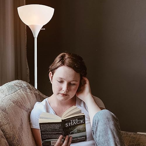 Miniatura 3 de Newhouse Lighting NHFL-JO-WH Joey Lámpara de pie moderna de 71 pulgadas para dormitorios, sala de estar, lámpara de pie duradera para el hogar,