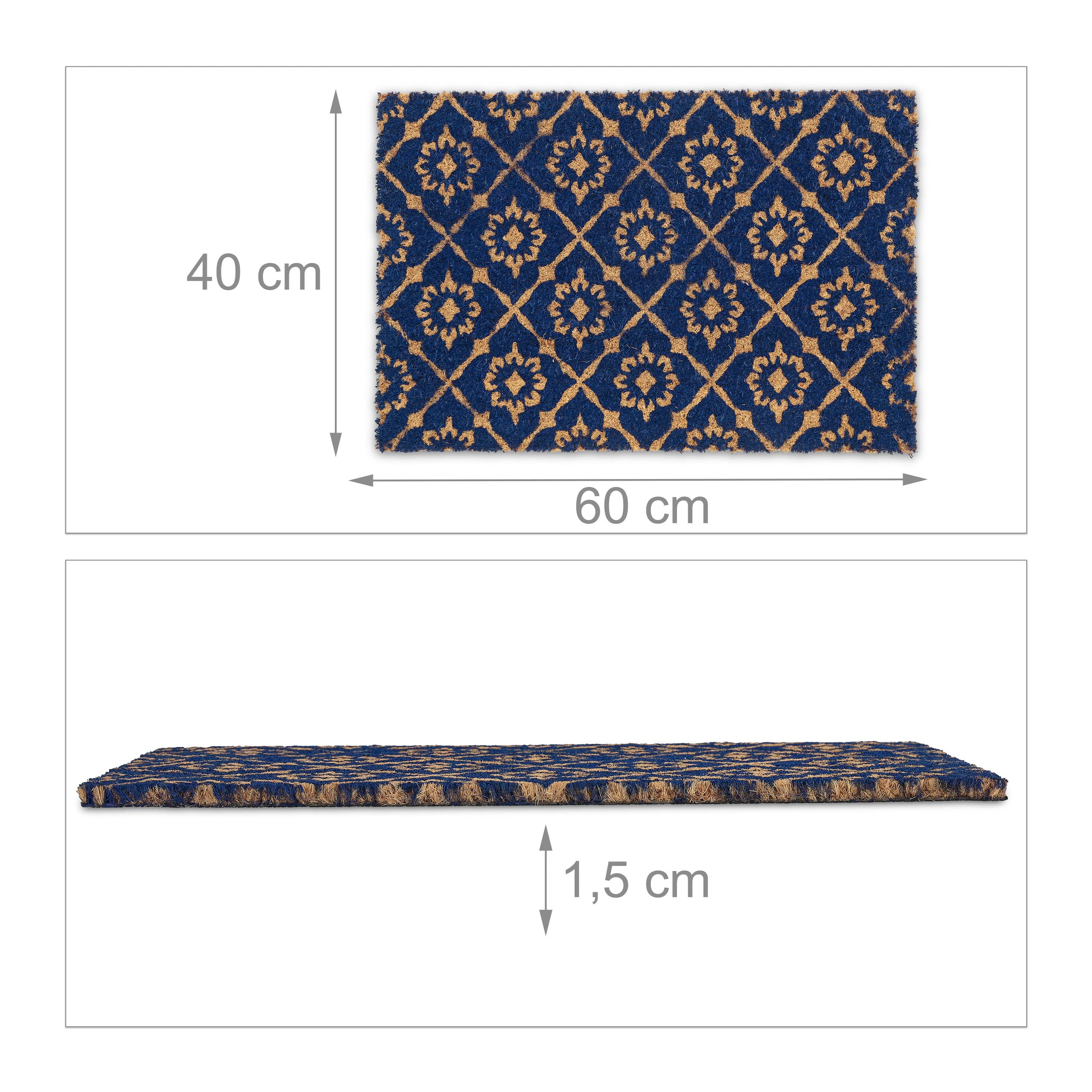 Relaxdays Kokosmat Antislip - Home Sweet Home 60x40 Cm, Binnen & Buiten