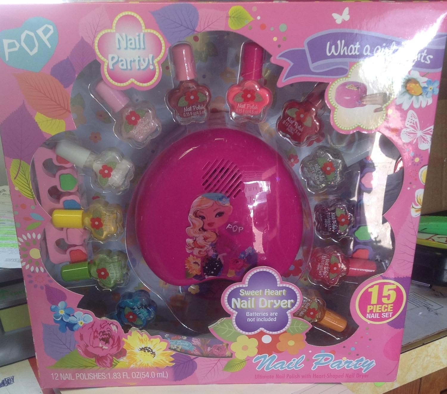 POP Nail Party Nail Set, 15 pc