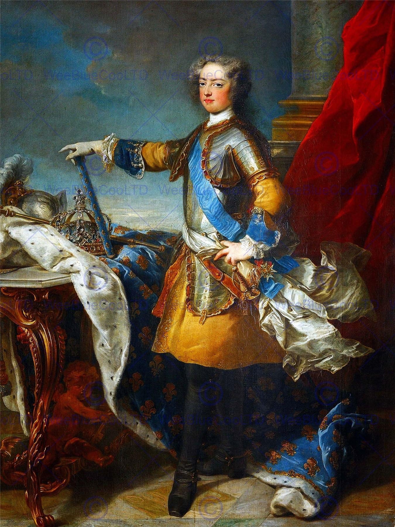 Painting Portrait Van Loo King Louis XV France Navarre Wall Art Print