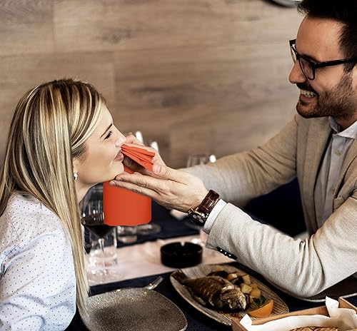 Vista 146 de Utopia Home Paquete de 24 servilletas de tela de 18 x 18 pulgadas, bordes con dobladillo 100% poliéster, lavables y reutilizables, ideales